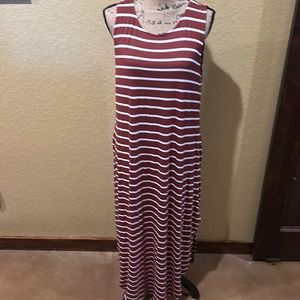 Zenana sleeveless, rust, maxi dress, XL, NWT | offer in description